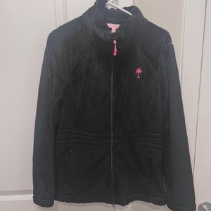 Lilly Pulitzer Fleece Jacket | Black